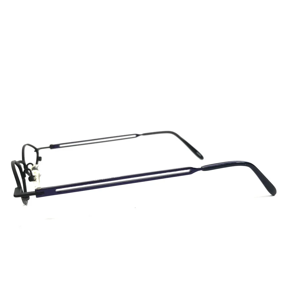 ogi Eyeglasses Frames 9006 COL. 501 Black Purple Oval Wire Rim 43-20-140